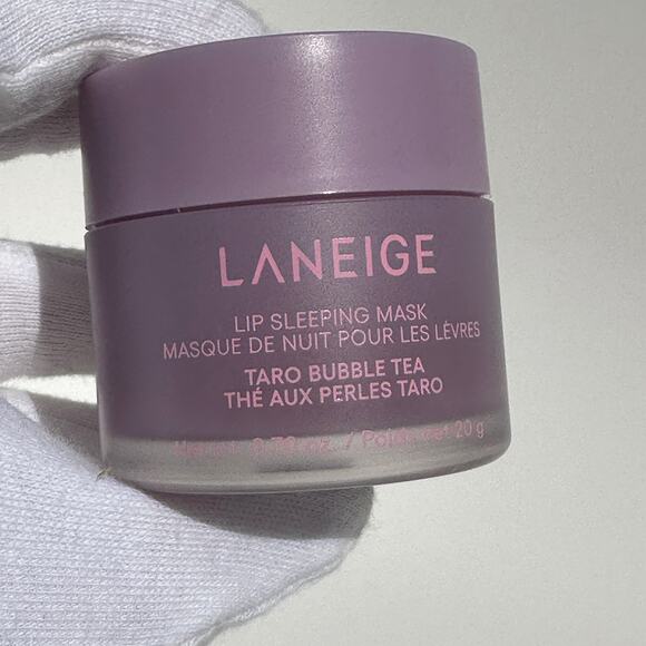 Laneige Lip Sleeping Mask Taro Bubble Tea Lip Balm Lavender BNIB 20g/0.70 oz - Picture 9 of 16